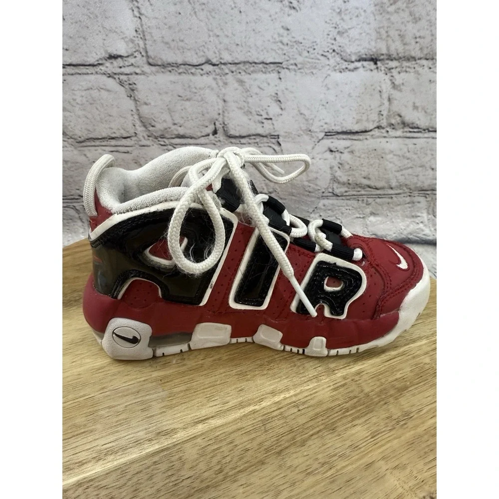 Nike Air More Uptempo  Bulls' Varsity Red/White/Black‎ DB2874-600 Kid's US 10.5C